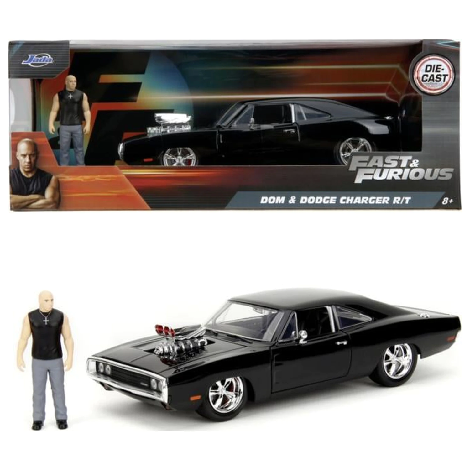 Fast & Furious 1970 Dodge Charger + figúrka 1:24 produktová fotografia