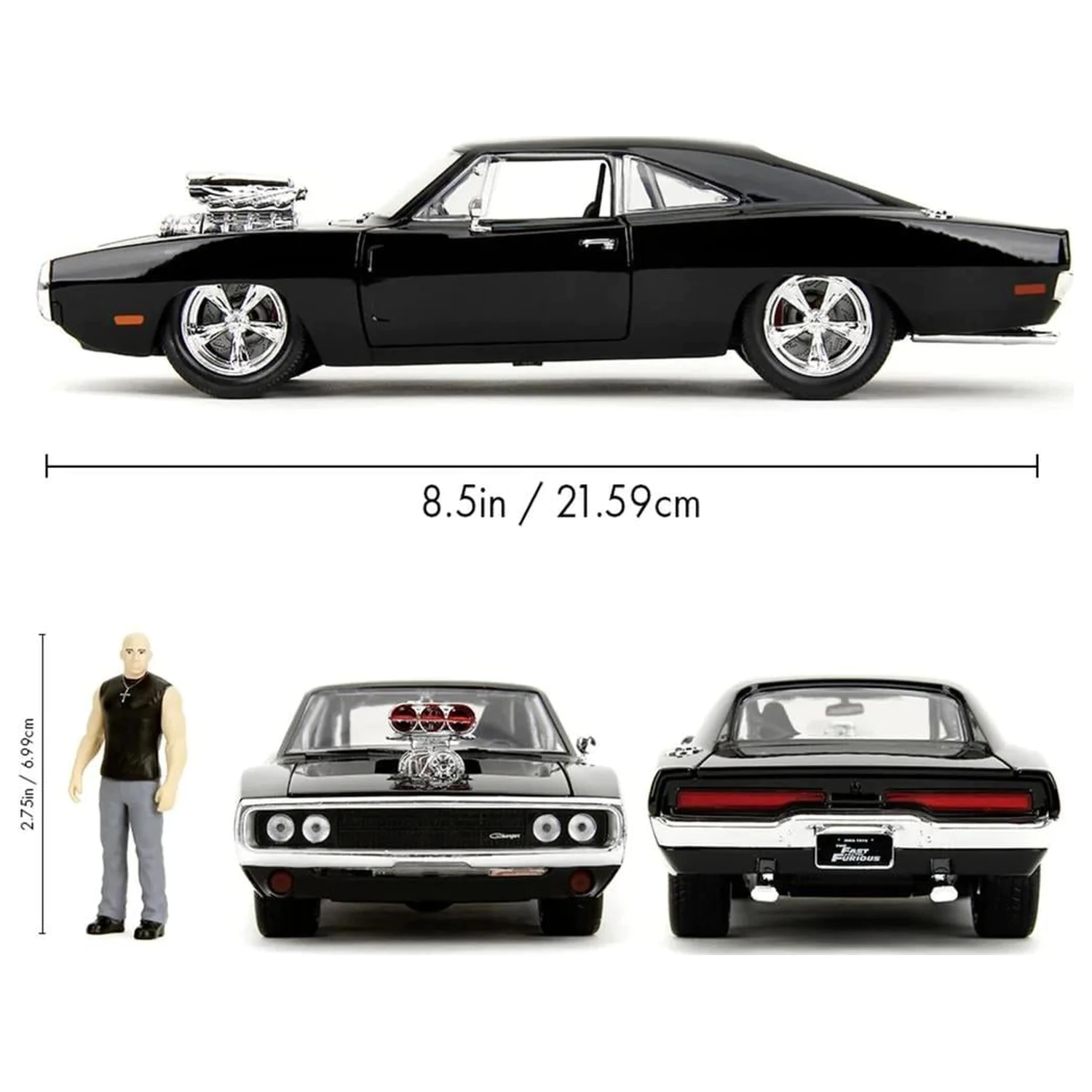 Fast & Furious 1970 Dodge Charger + figúrka 1:24 produktová fotografia