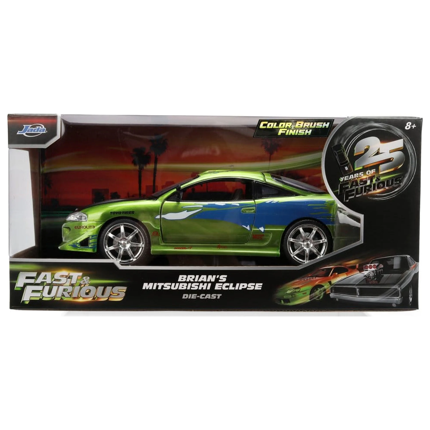 Fast & Furious Diecast vozidlo 1:24 Anniversary Mitsubishi 19 cm produktová fotografia