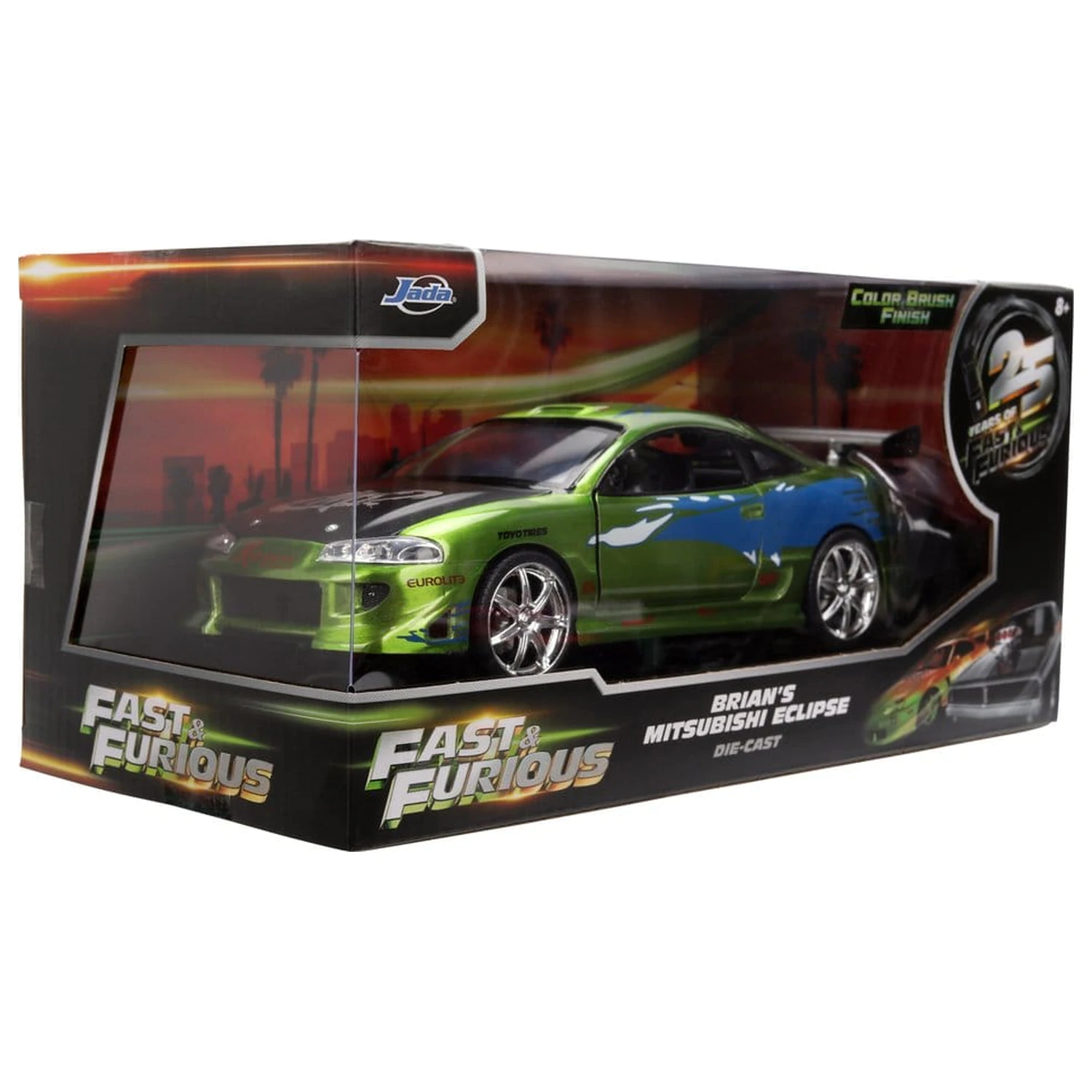 Fast & Furious Diecast vozidlo 1:24 Anniversary Mitsubishi 19 cm produktová fotografia