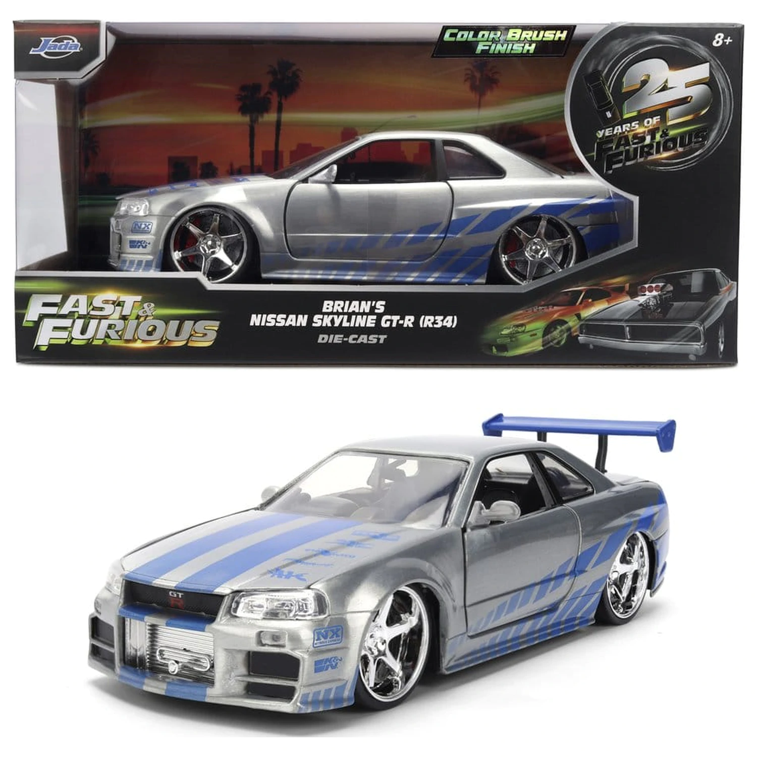 Fast & Furious Diecast Vozidlo 1:24 Anniversary Nissan Skyline 19 cm produktová fotografia