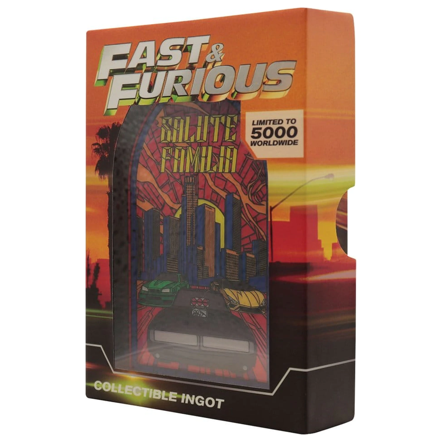 Fast & Furious prút v štýle vitráže, kovový produktová fotografia