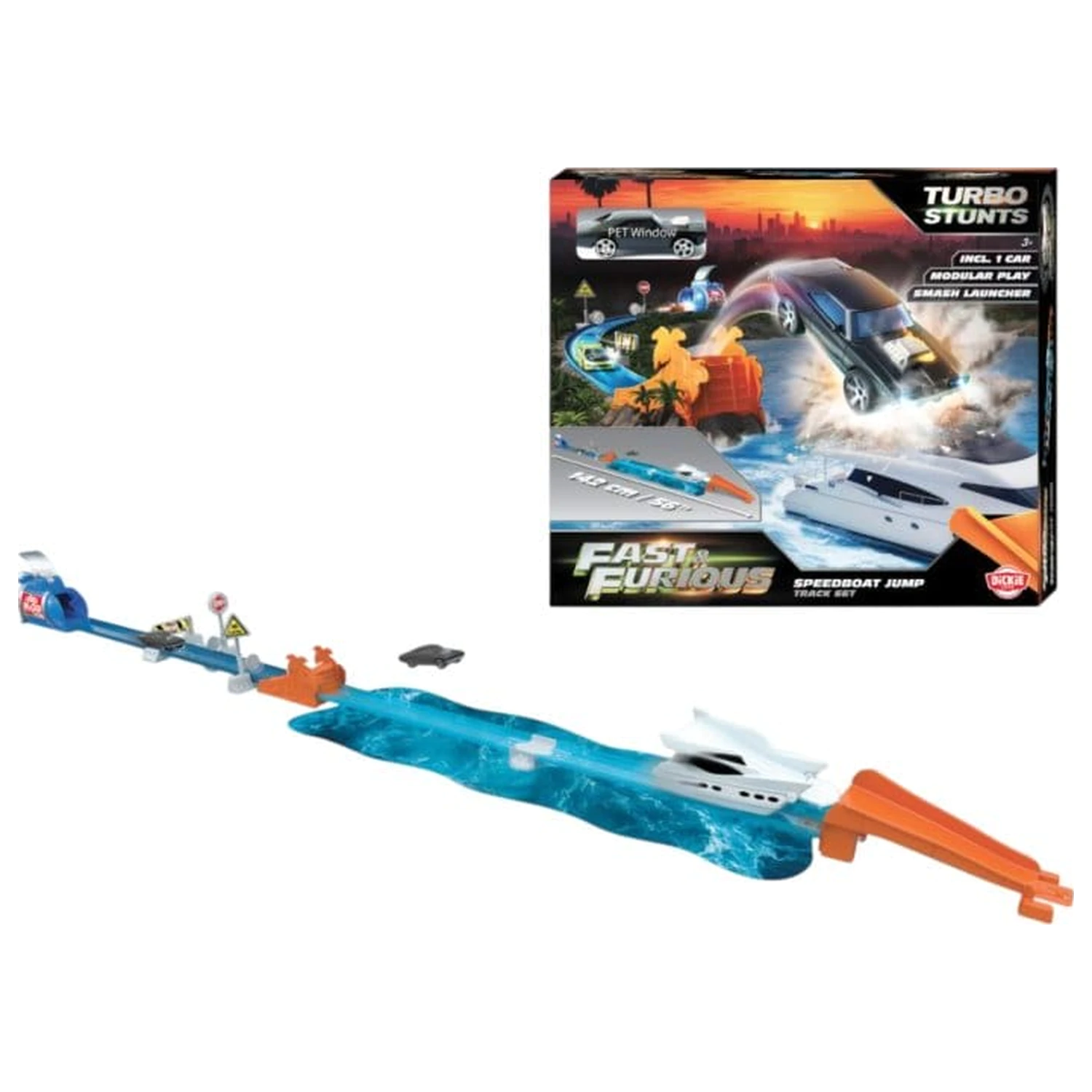 Fast & Furious Playset Speedboat Jump 11 cm produktová fotografia