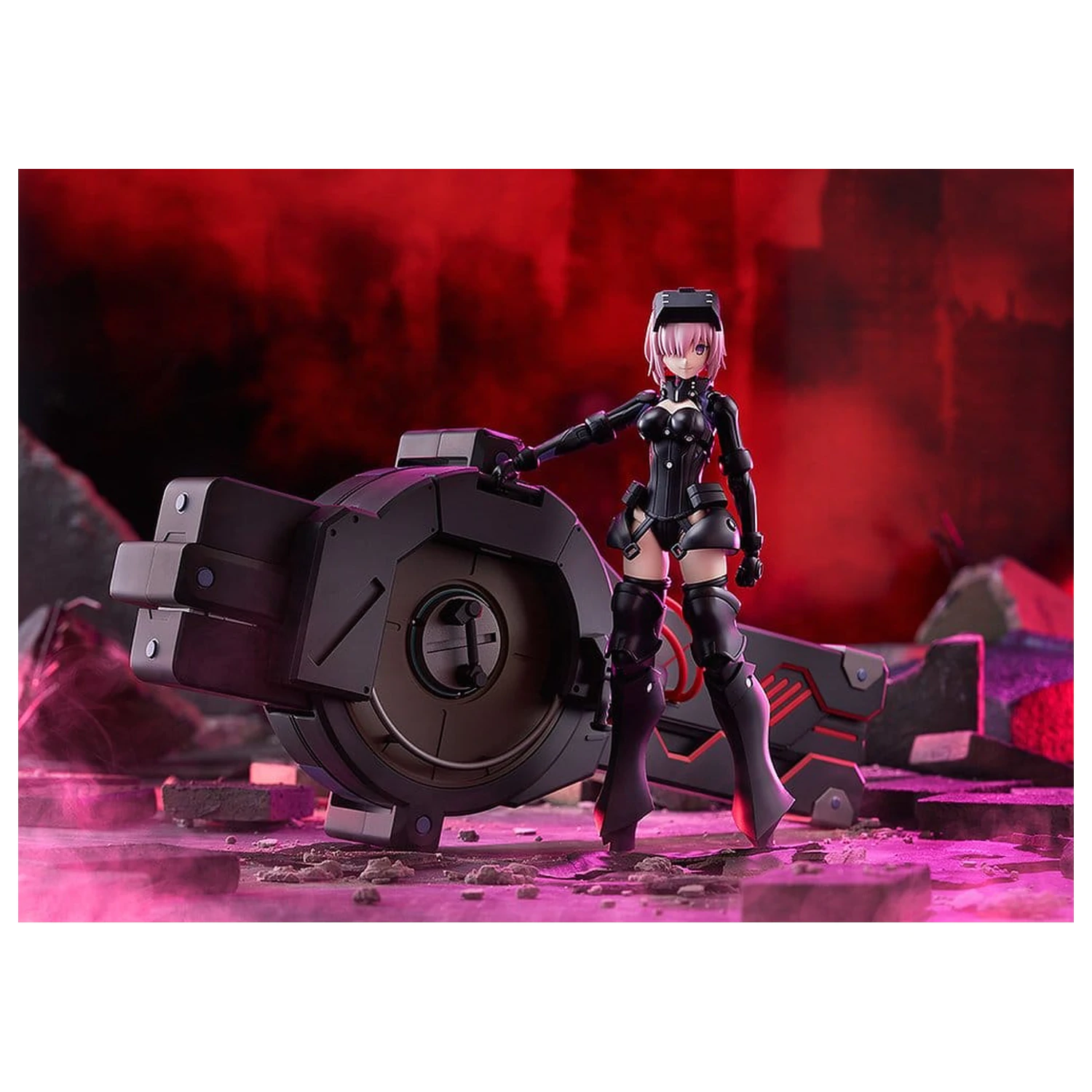 Fate/Grand Order Plamatea Plastový model Kit Shielder/Mash Kyrielight (Ortinax) Black Barrel Edition 17 cm produktová fotografia