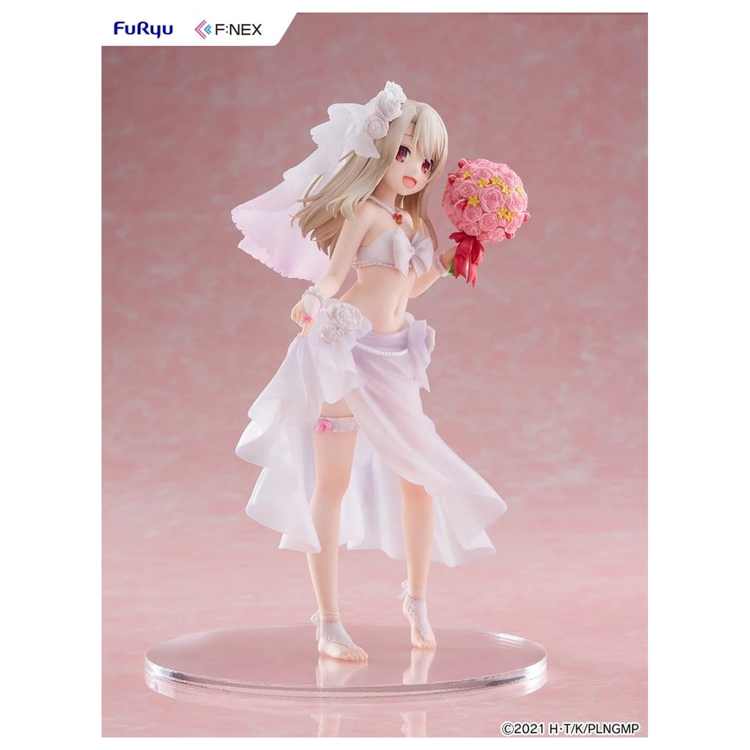 Fate/kaleid liner Prisma Illya: Licht - The Nameless Girl F:NEX PVC figúrka 1/7 Illyasviel von Einzbern Wedding Swimsuit Ver. 21 cm produktová fotografia