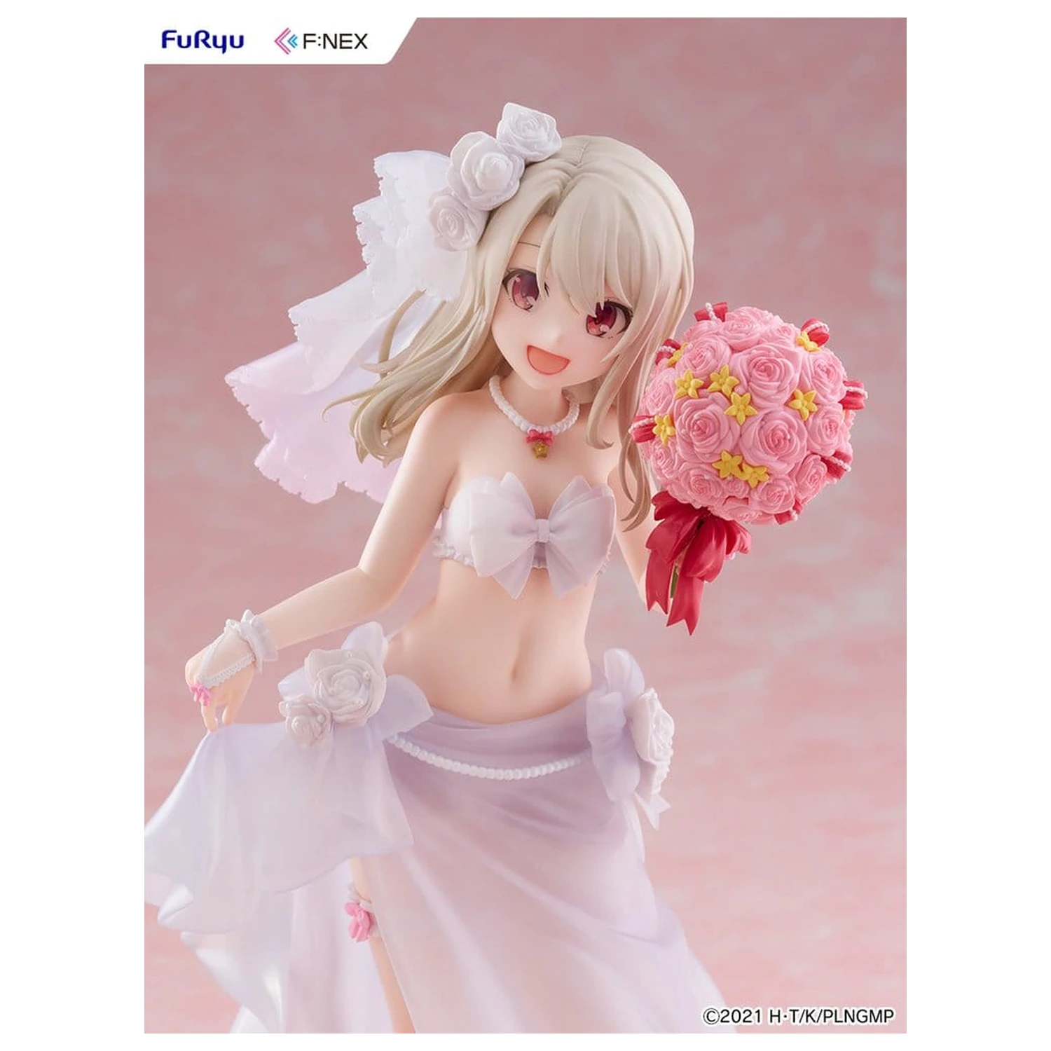 Fate/kaleid liner Prisma Illya: Licht - The Nameless Girl F:NEX PVC figúrka 1/7 Illyasviel von Einzbern Wedding Swimsuit Ver. 21 cm produktová fotografia
