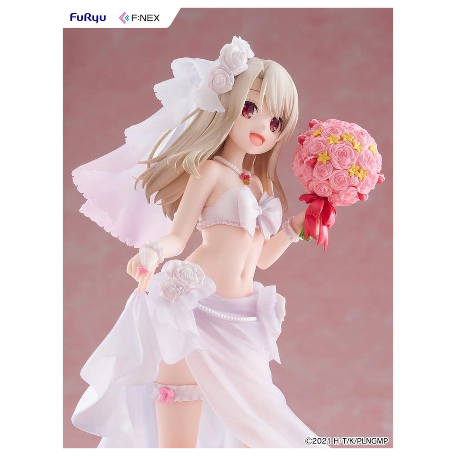 Fate/kaleid liner Prisma Illya: Licht - The Nameless Girl F:NEX PVC figúrka 1/7 Illyasviel von Einzbern Wedding Swimsuit Ver. 21 cm produktová fotografia