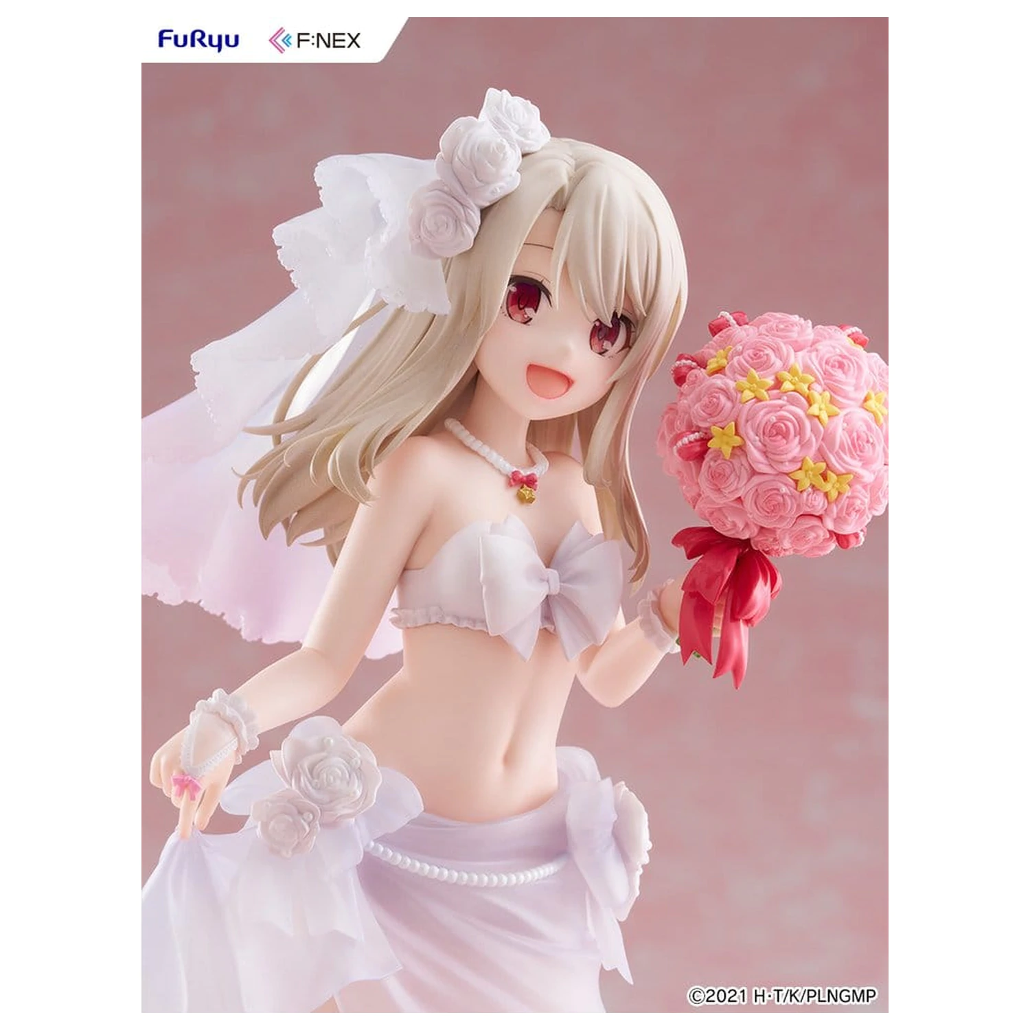 Fate/kaleid liner Prisma Illya: Licht - The Nameless Girl F:NEX PVC figúrka 1/7 Illyasviel von Einzbern Wedding Swimsuit Ver. 21 cm produktová fotografia
