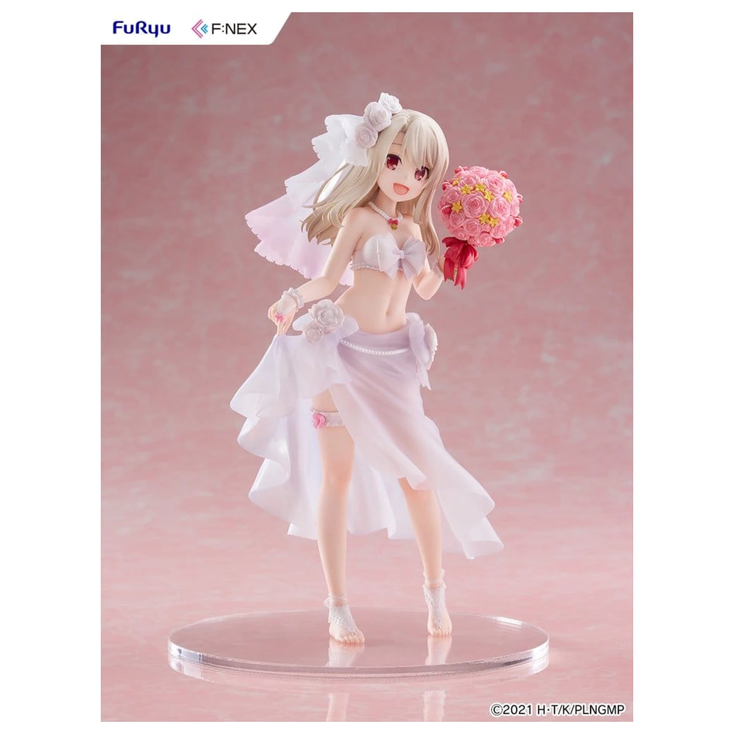 Fate/kaleid liner Prisma Illya: Licht - The Nameless Girl F:NEX PVC figúrka 1/7 Illyasviel von Einzbern Wedding Swimsuit Ver. 21 cm produktová fotografia