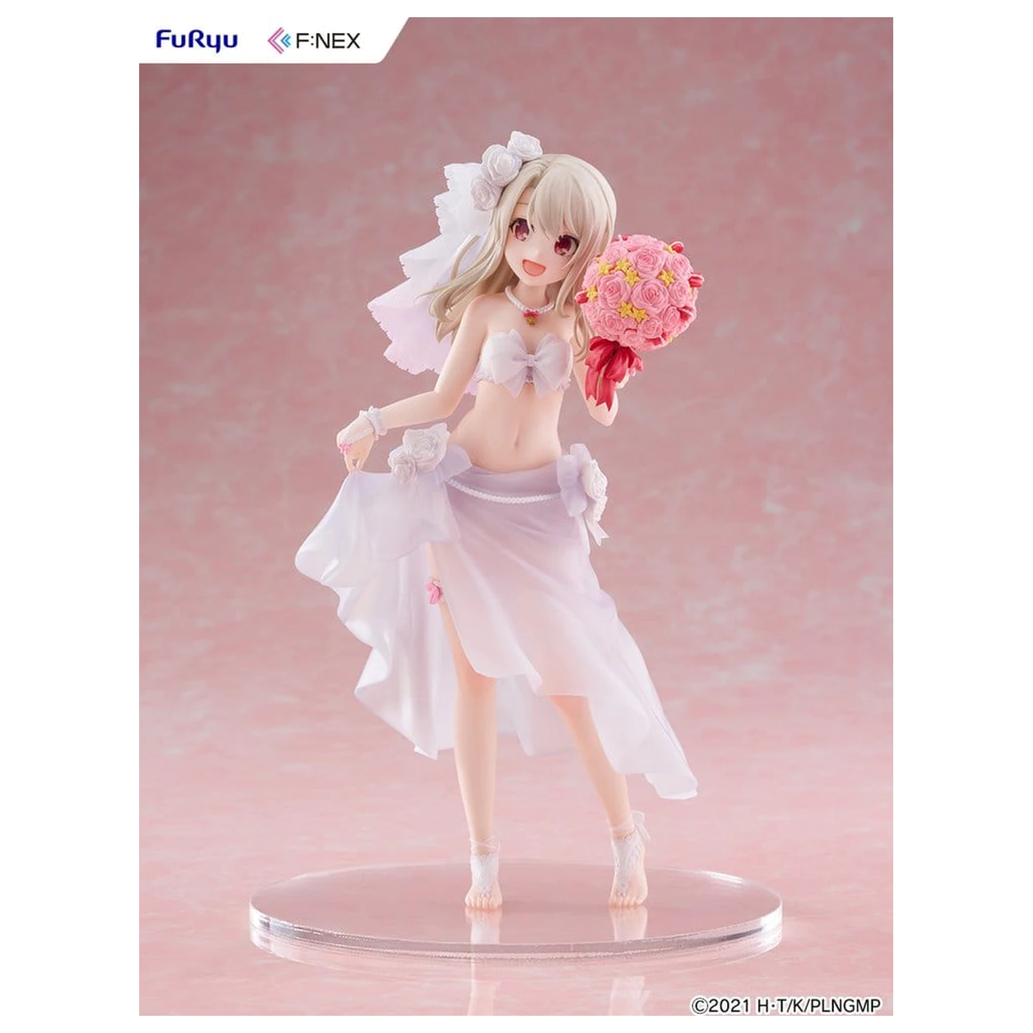 Fate/kaleid liner Prisma Illya: Licht - The Nameless Girl F:NEX PVC figúrka 1/7 Illyasviel von Einzbern Wedding Swimsuit Ver. 21 cm produktová fotografia