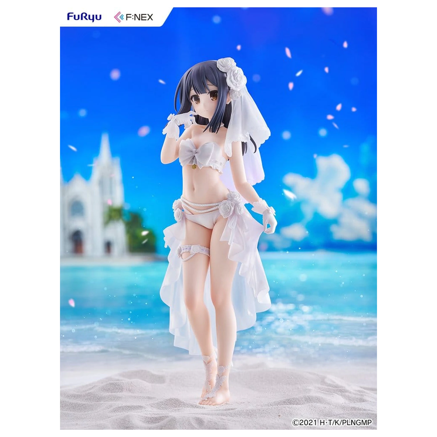 Fate/kaleid liner Prisma Illya: Licht - The Nameless Girl F:NEX PVC figúrka 1/7 Miyu Edelfelt Wedding Swimsuit Ver. 21 cm produktová fotografia