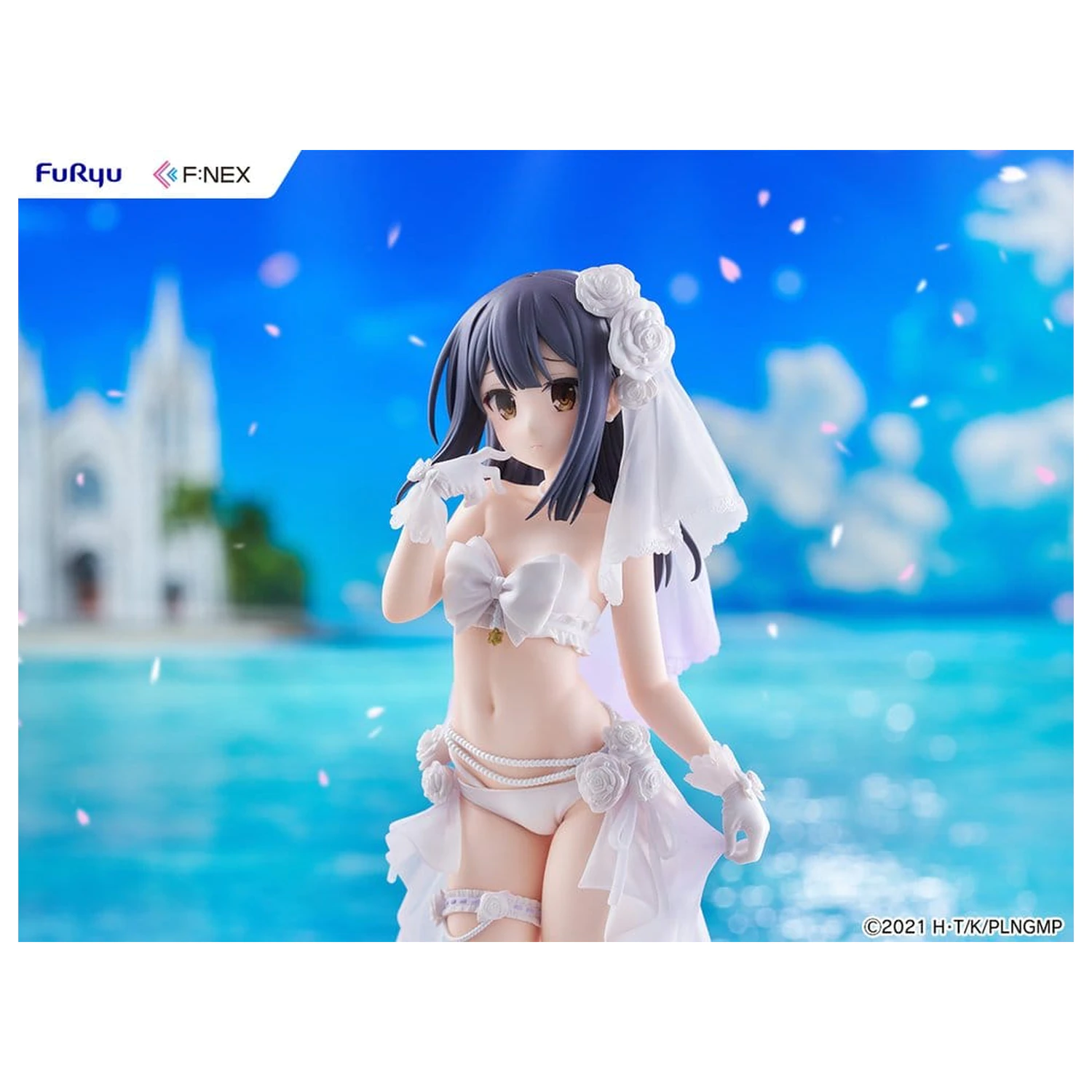 Fate/kaleid liner Prisma Illya: Licht - The Nameless Girl F:NEX PVC figúrka 1/7 Miyu Edelfelt Wedding Swimsuit Ver. 21 cm produktová fotografia