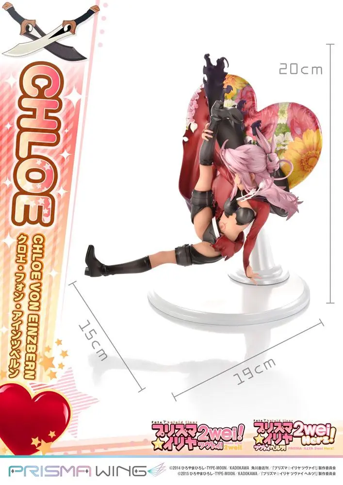 Fate/kaleid liner Prisma Illya Prisma Wing PVC soška 1/7 Chloe von Einzbern 20 cm termékfotó