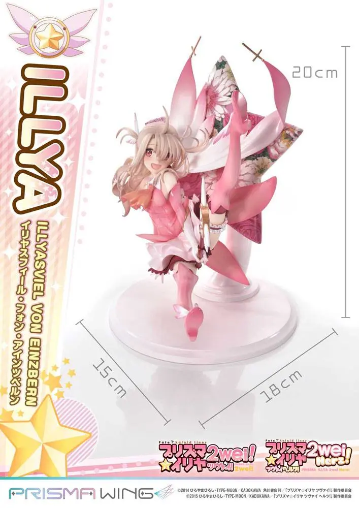 Fate Prisma Wing PVC soška 1/7 Illyasviel von Einzbern Bonus verzia 20 cm termékfotó