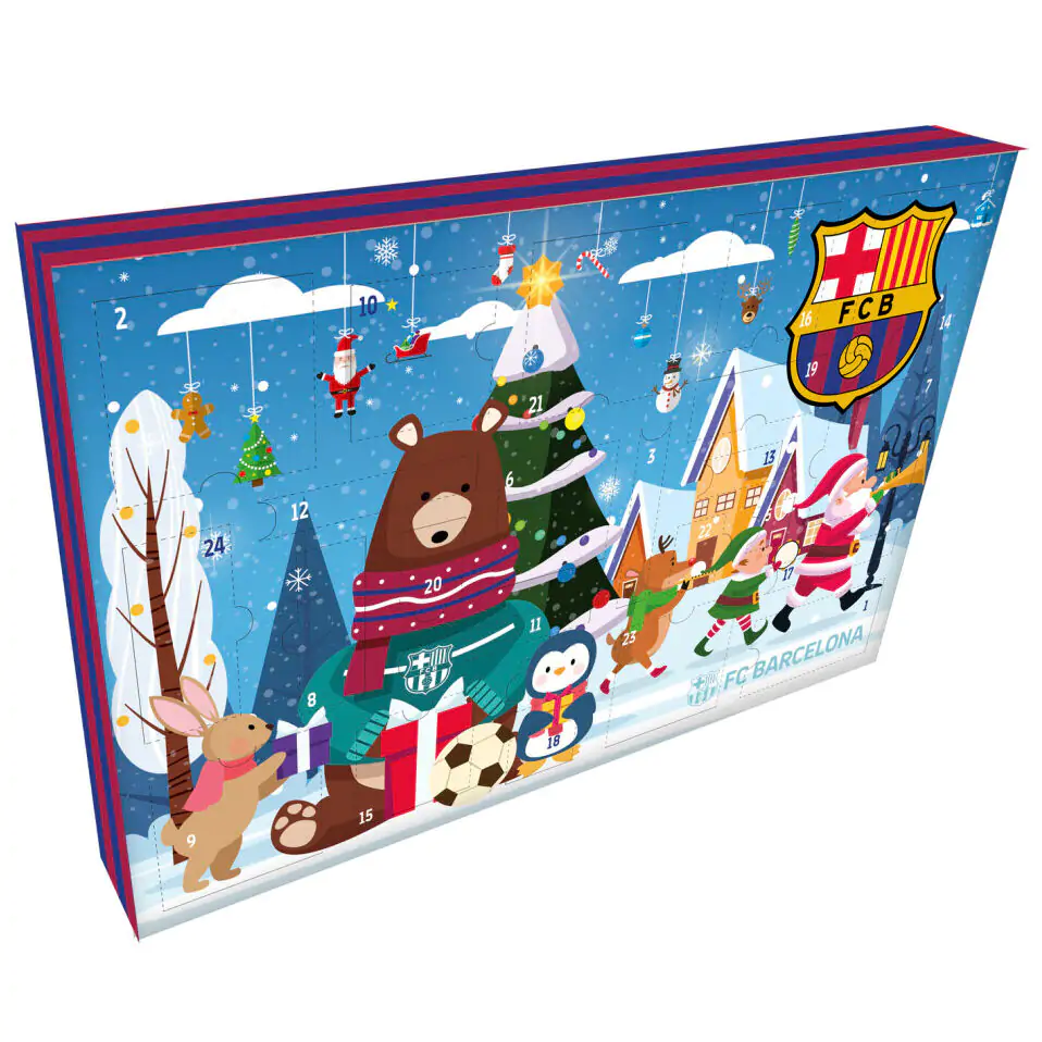 FC Barcelona adventný kalendár produktová fotografia