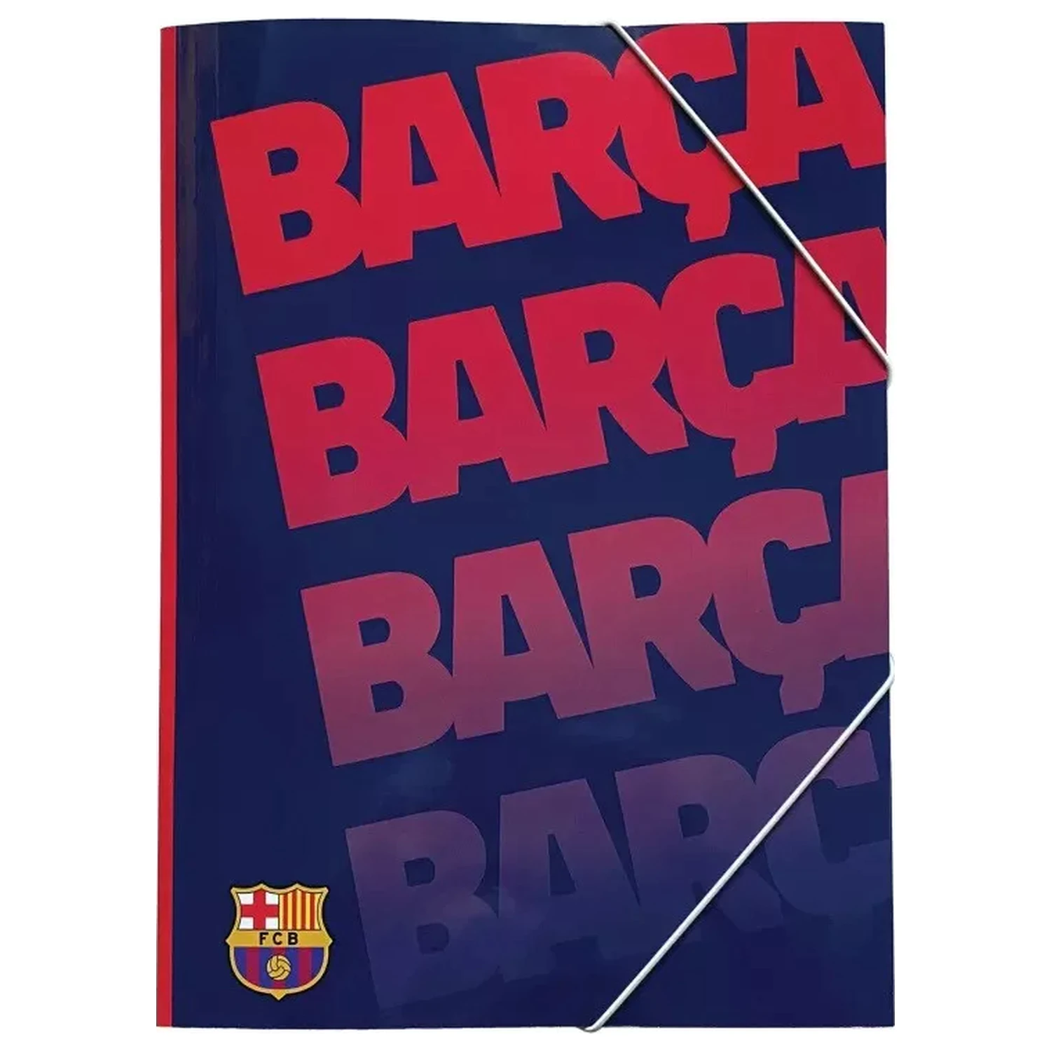 FC Barcelona Barca A/4 gumový zakladač produktová fotografia