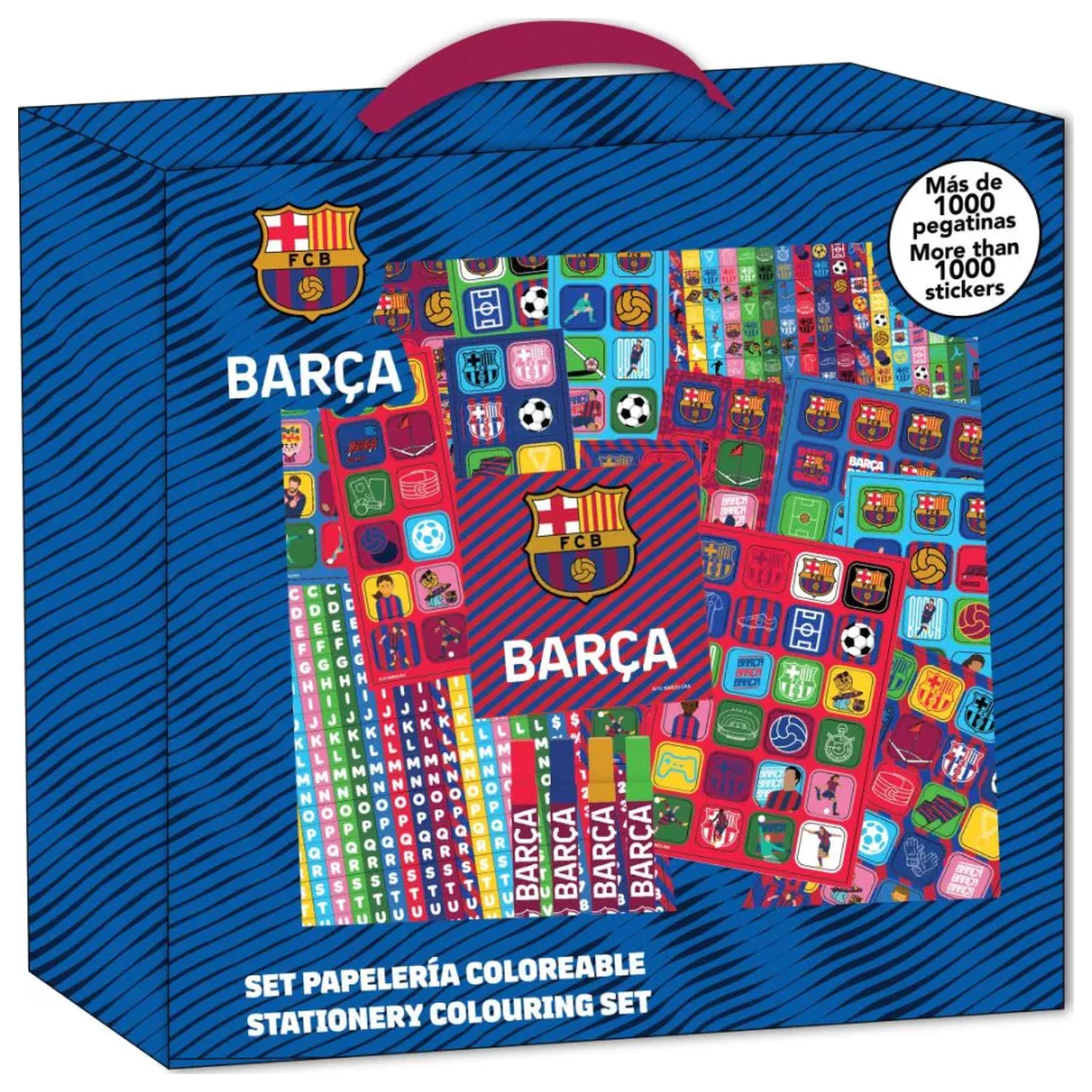 FC Barcelona Barca Omaľovánky a súprava nálepiek produktová fotografia