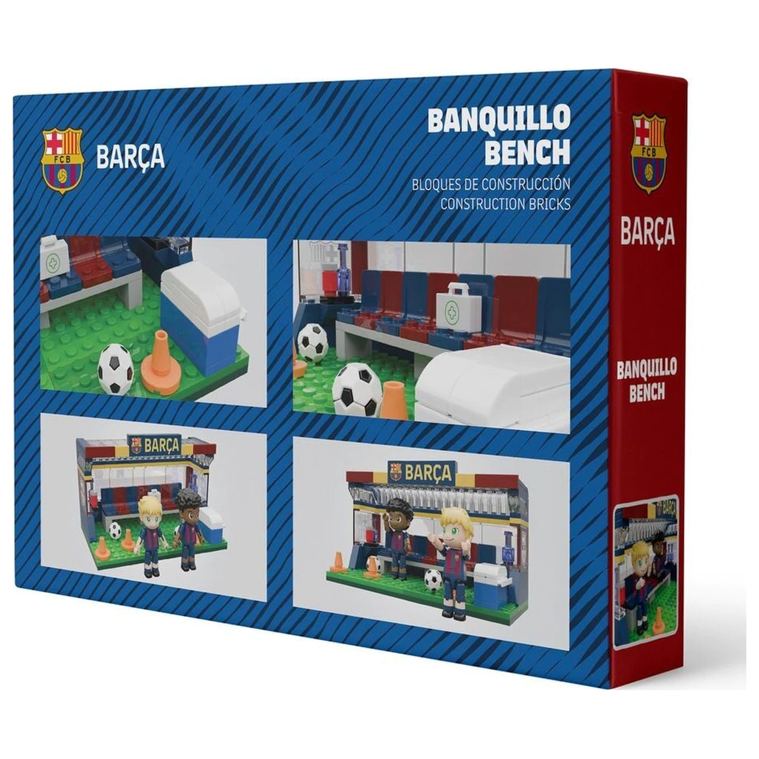 Sada lavičiek FC Barcelona s figúrkami, 226 kusov produktová fotografia