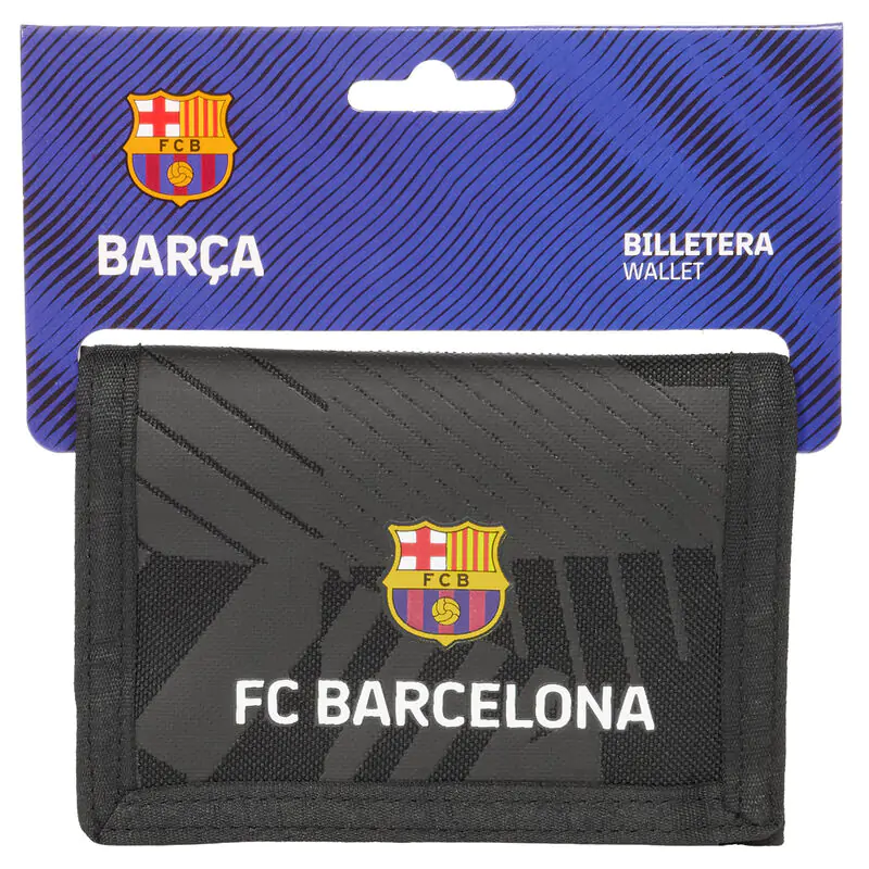 FC Barcelona Čierna peňaženka produktová fotografia