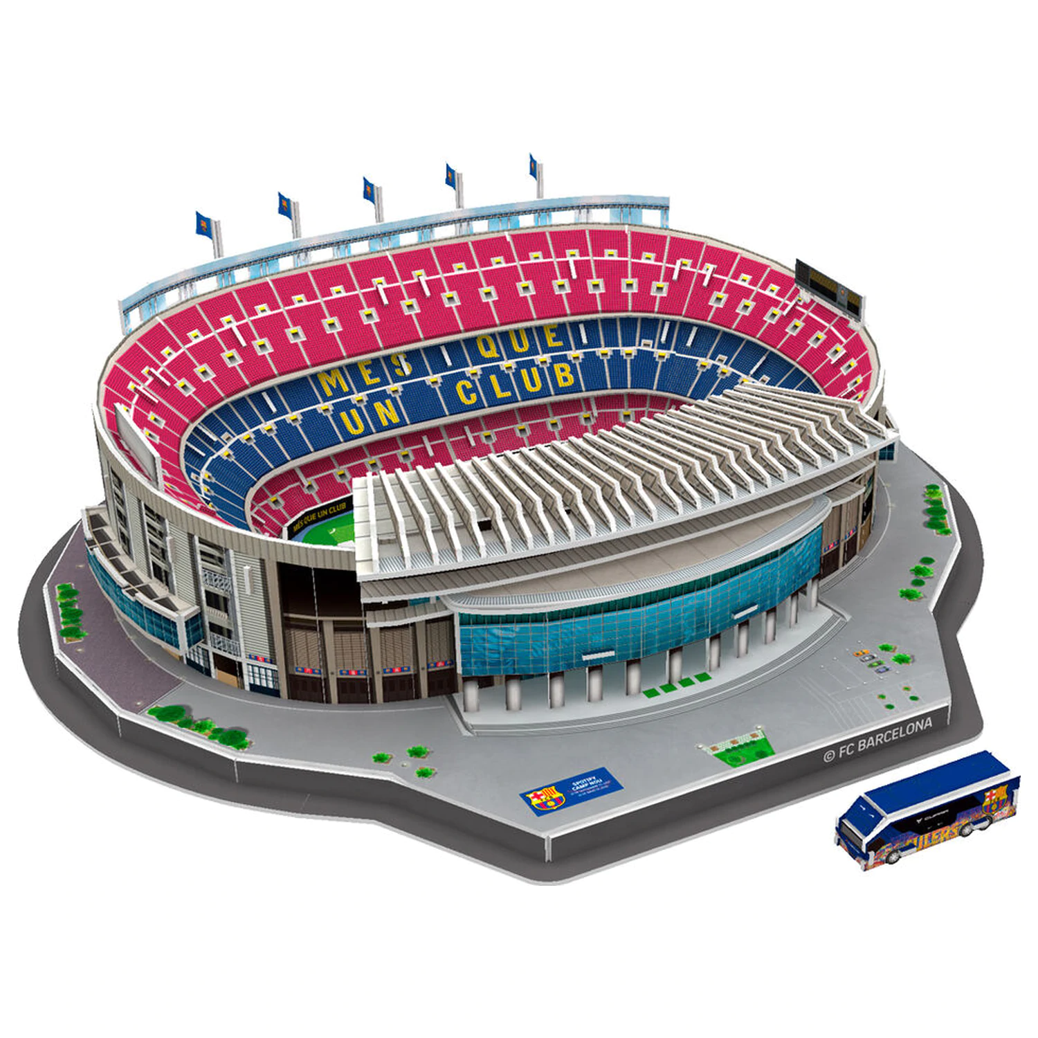 FC Barcelona Camp Nou Stadium 3D puzzle 98 ks produktová fotografia