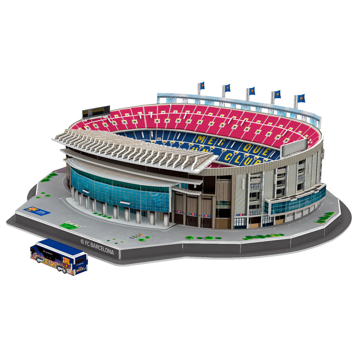 FC Barcelona Camp Nou Stadium 3D puzzle 98 ks produktová fotografia