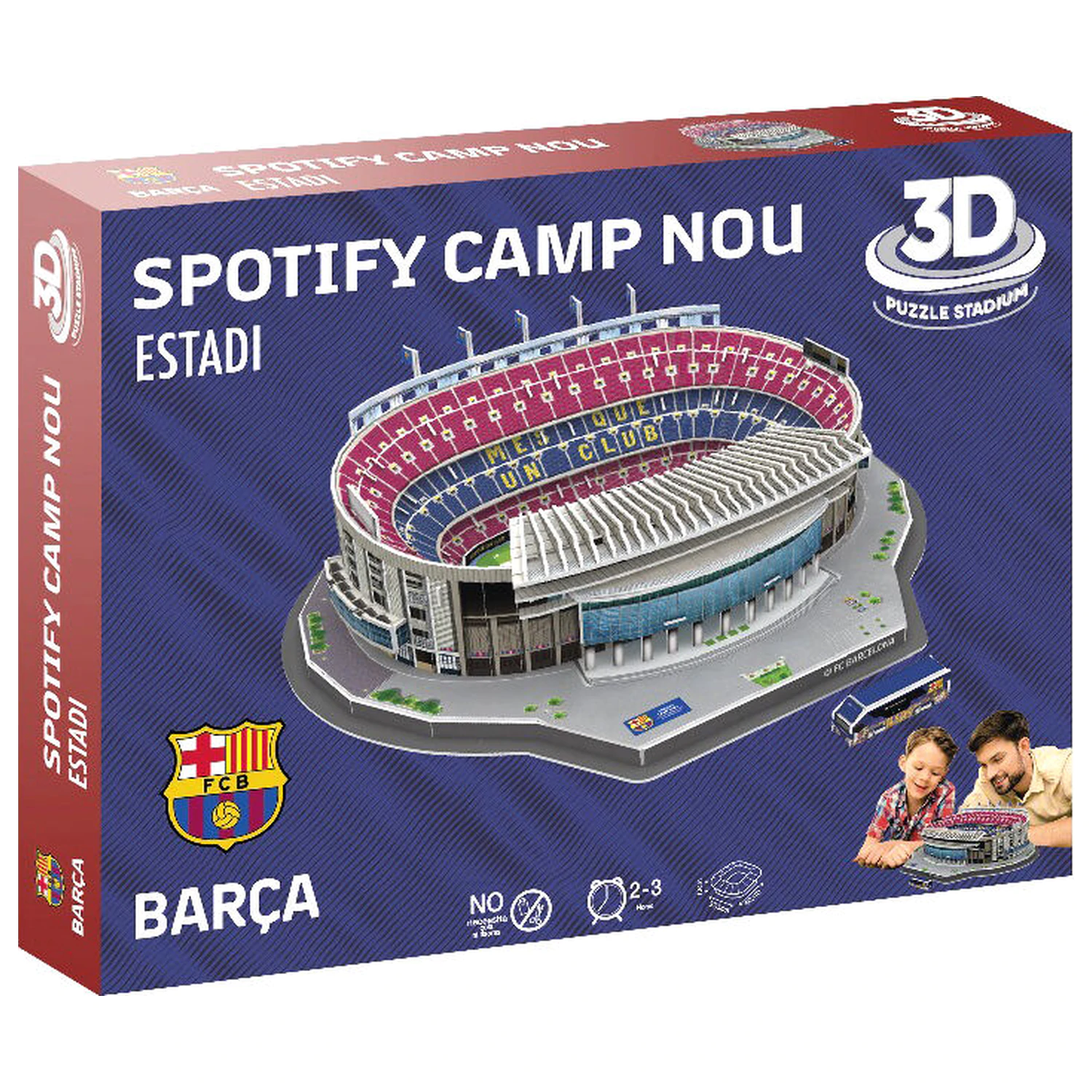 FC Barcelona Camp Nou Stadium 3D puzzle 98 ks produktová fotografia
