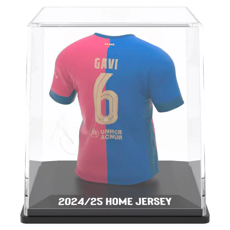 FC Barcelona Gavi mini tričko figúrka produktová fotografia