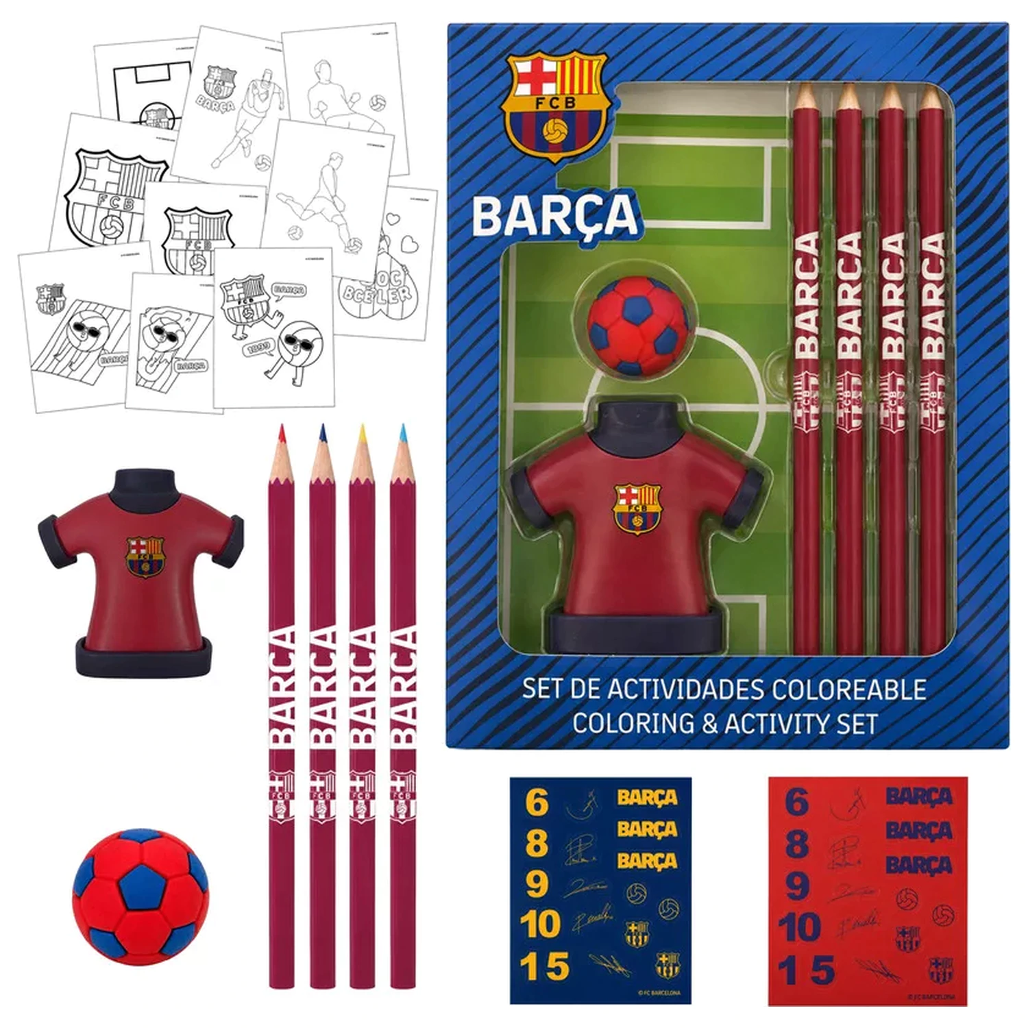 FC Barcelona Jersey súprava písacích potrieb produktová fotografia