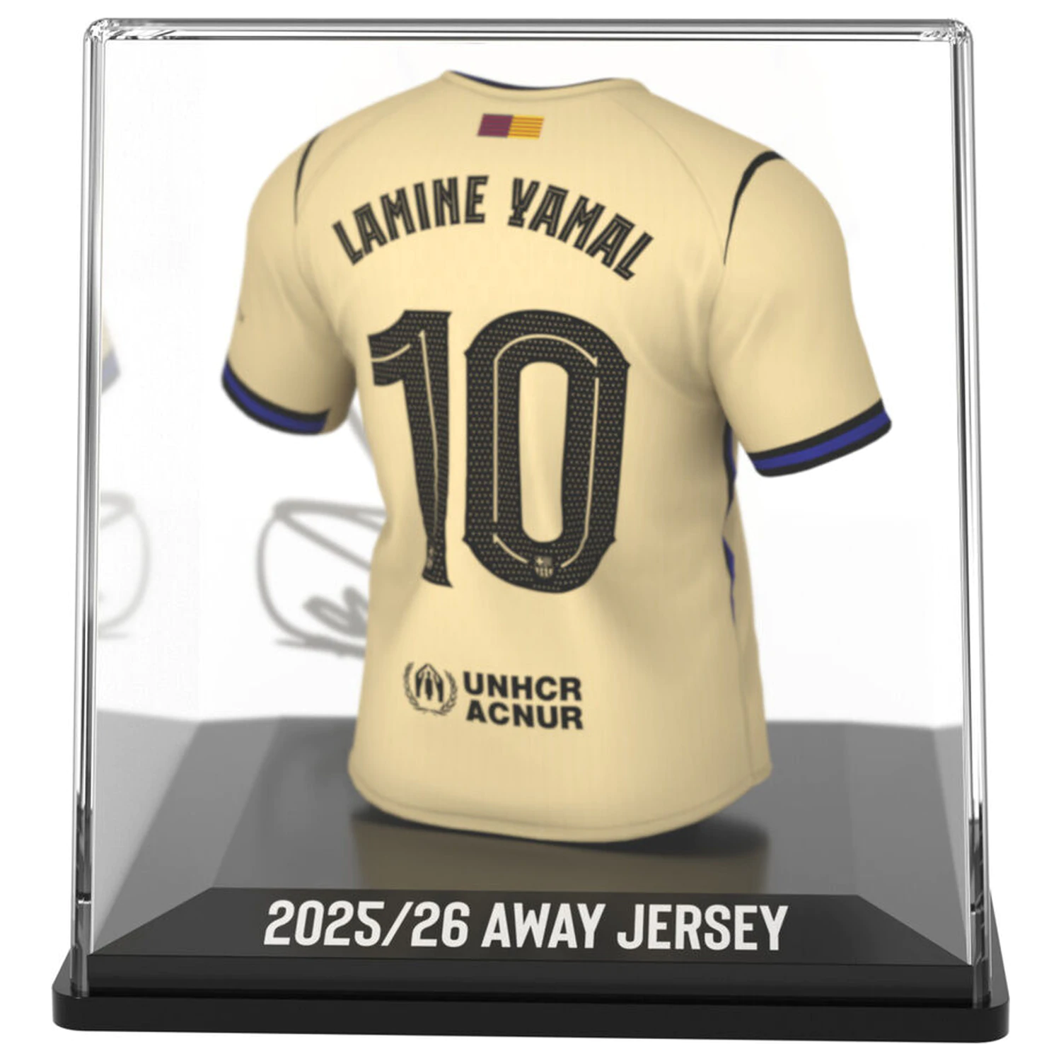 FC Barcelona Lamine Yamal mini tričko figúrka produktová fotografia