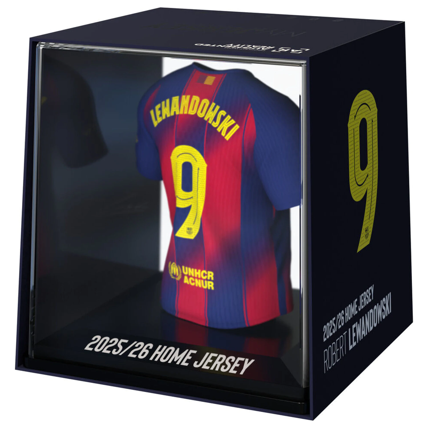 FC Barcelona Lewandowski mini figúrka trička produktová fotografia