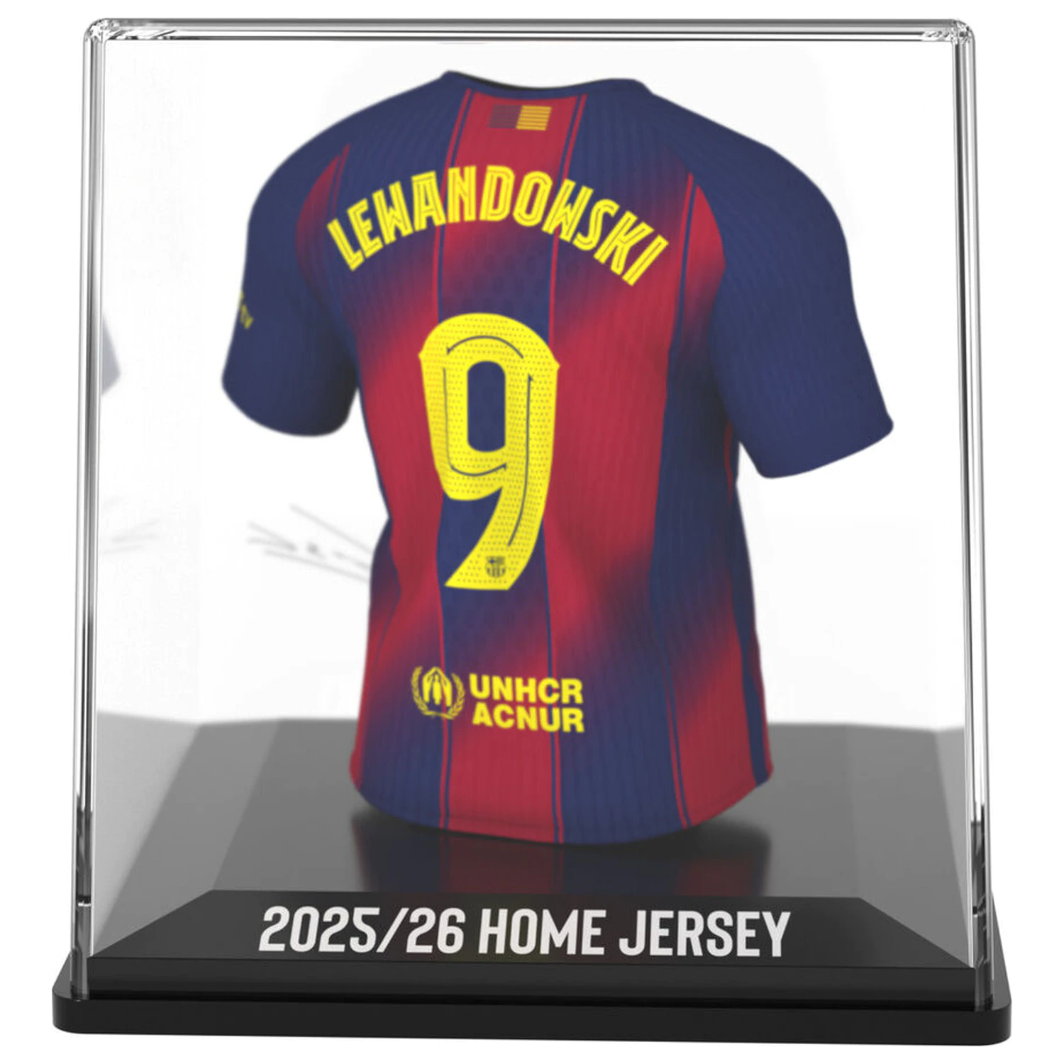 FC Barcelona Lewandowski mini figúrka trička produktová fotografia