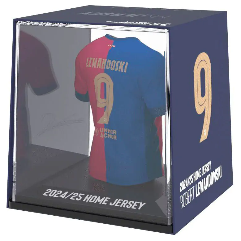 FC Barcelona Lewandowski mini figúrka v tvare trička produktová fotografia