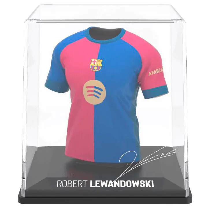 FC Barcelona Lewandowski mini figúrka v tvare trička produktová fotografia