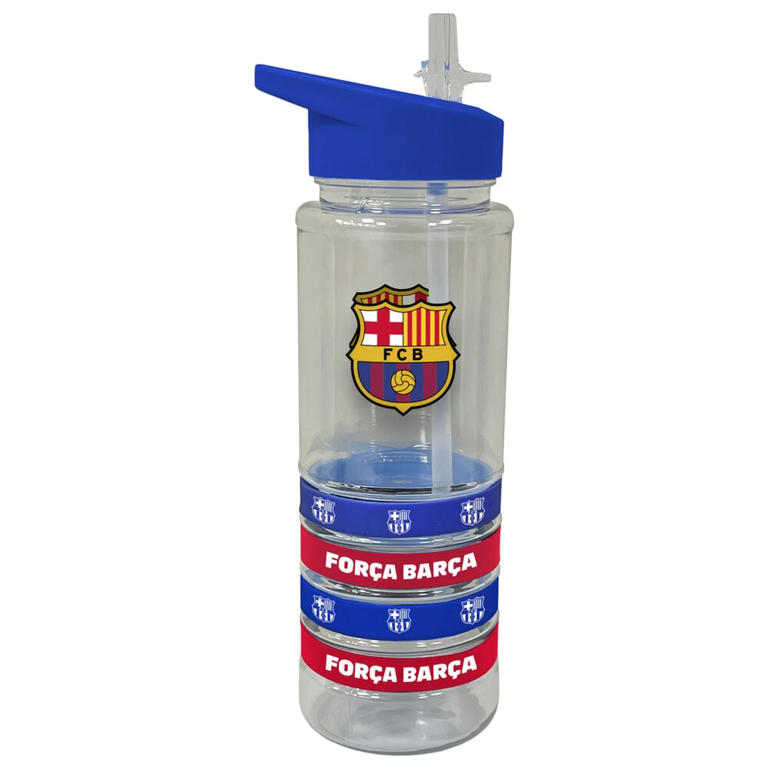 FC Barcelona fľaša 4 silikónové náramky 700ml produktová fotografia