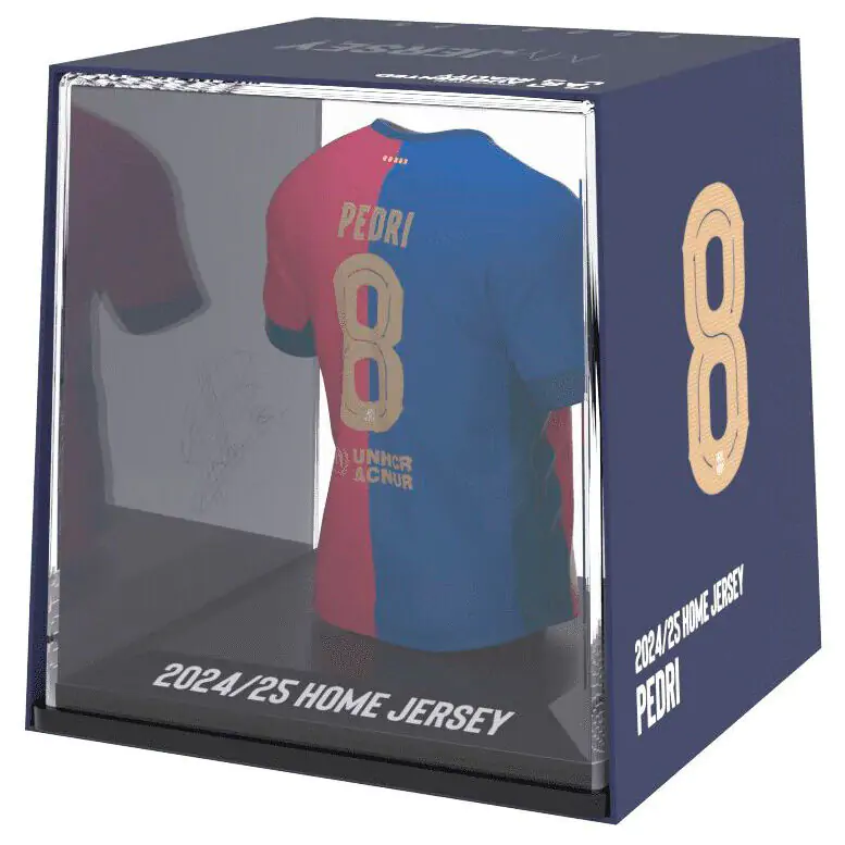 FC Barcelona Pedri mini tričko figúrka produktová fotografia