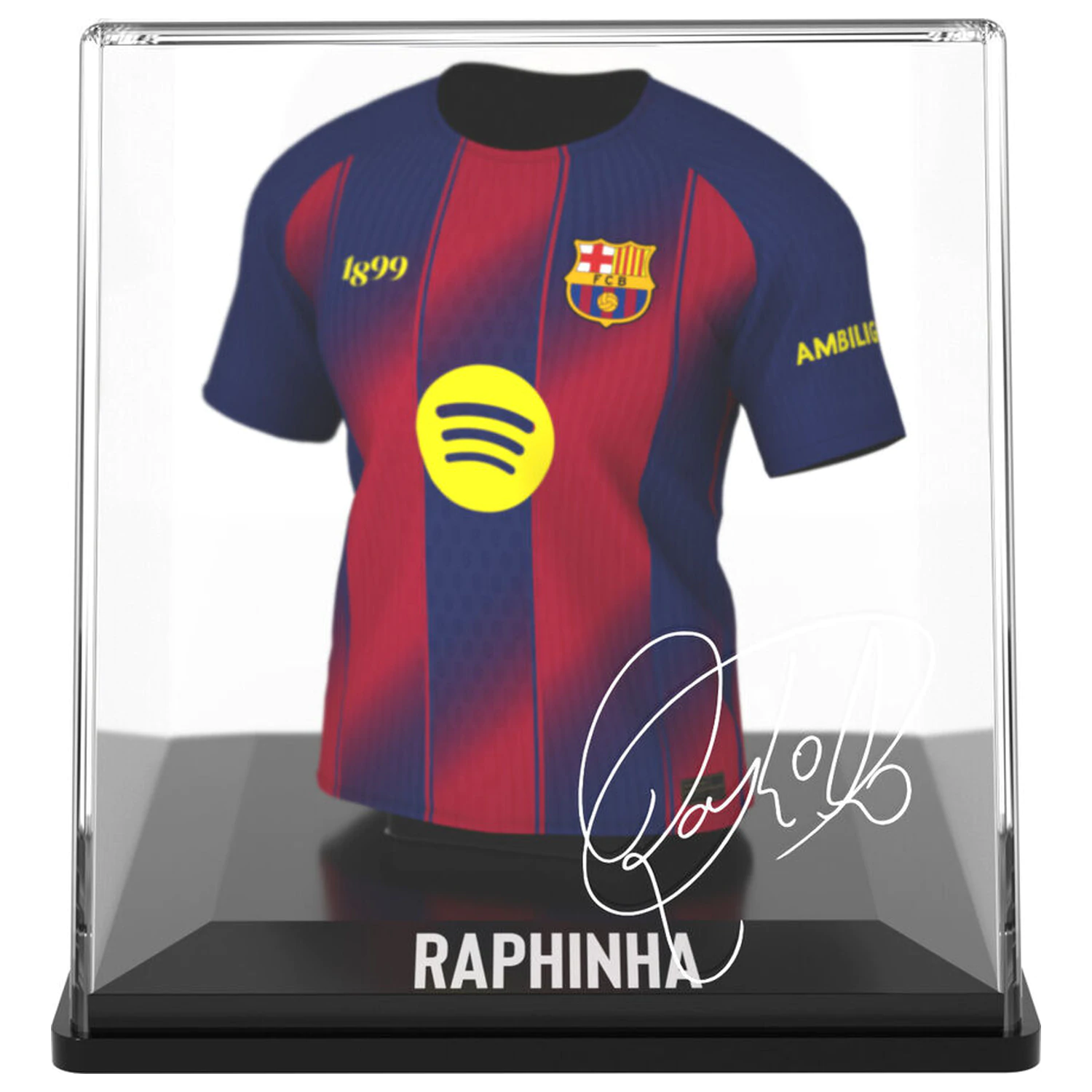 FC Barcelona Raphinha figúrka mini trička produktová fotografia
