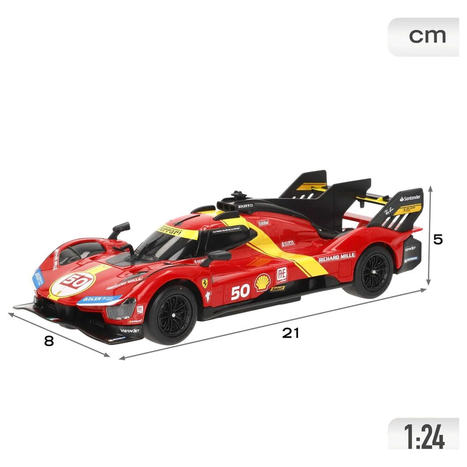 Ferrari 499P auto na diaľkové ovládanie produktová fotografia