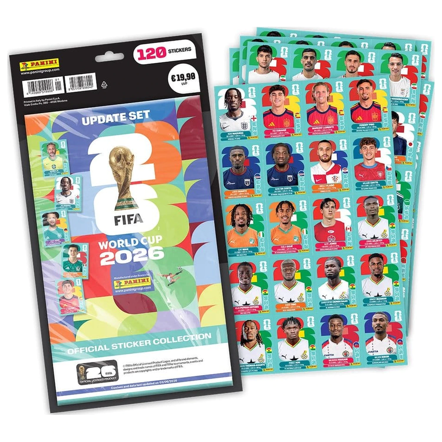 FIFA World Cup 2026 Sticker Collection Aktualizačná súprava produktová fotografia