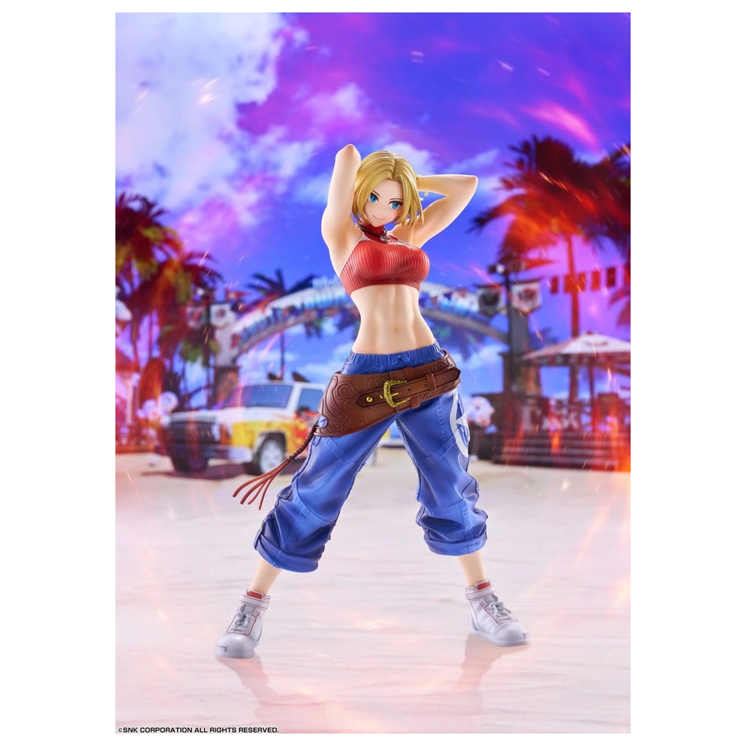 Fighting Girls Collection The King of Fighters XV PVC figúrka 1/7 Blue Mary AmiAmi Limited Edition 26 cm produktová fotografia