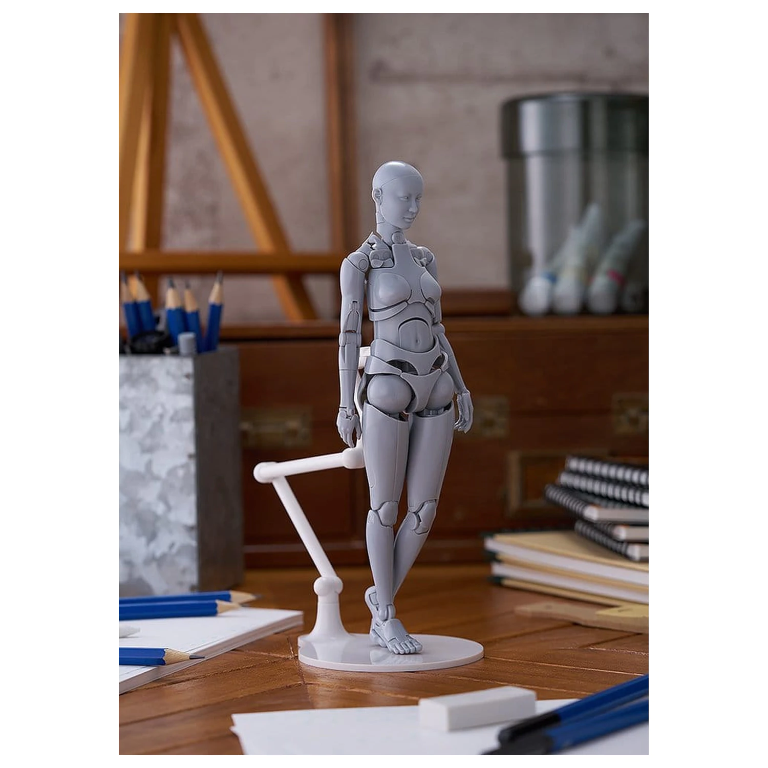 Figma Action Figure Nishimura Style Drawing Doll Olive Gray 21 cm produktová fotografia