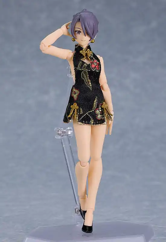 Figma Štýly Diely pre akčné figúrky 1/12 Štýly Mini Sukňa Čínske šaty (Čierna) produktová fotografia