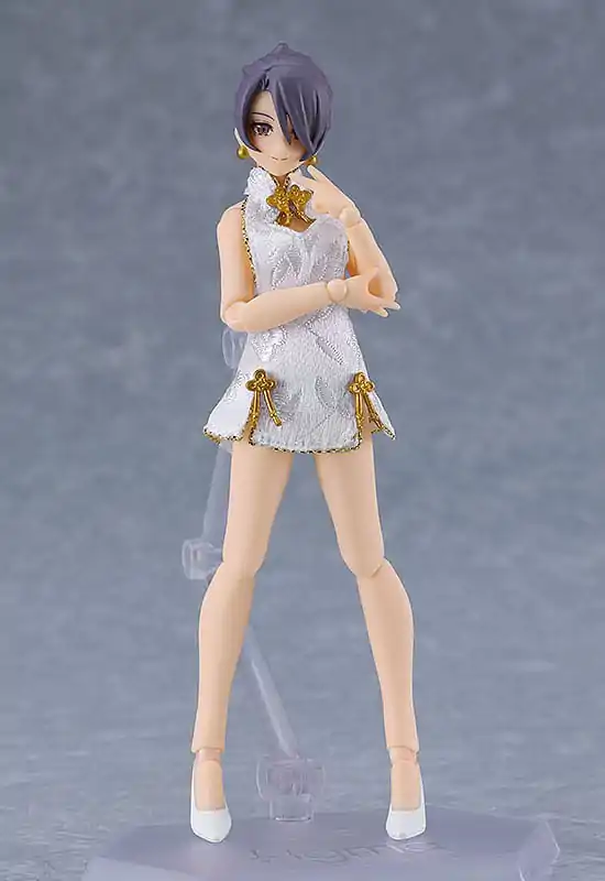 Figma diely štýlov pre akčné figúrky 1/12 Styles mini sukňa Chinese dress (biela) produktová fotografia