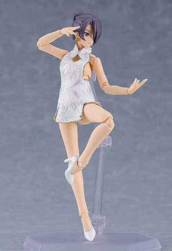 Figma diely štýlov pre akčné figúrky 1/12 Styles mini sukňa Chinese dress (biela) produktová fotografia