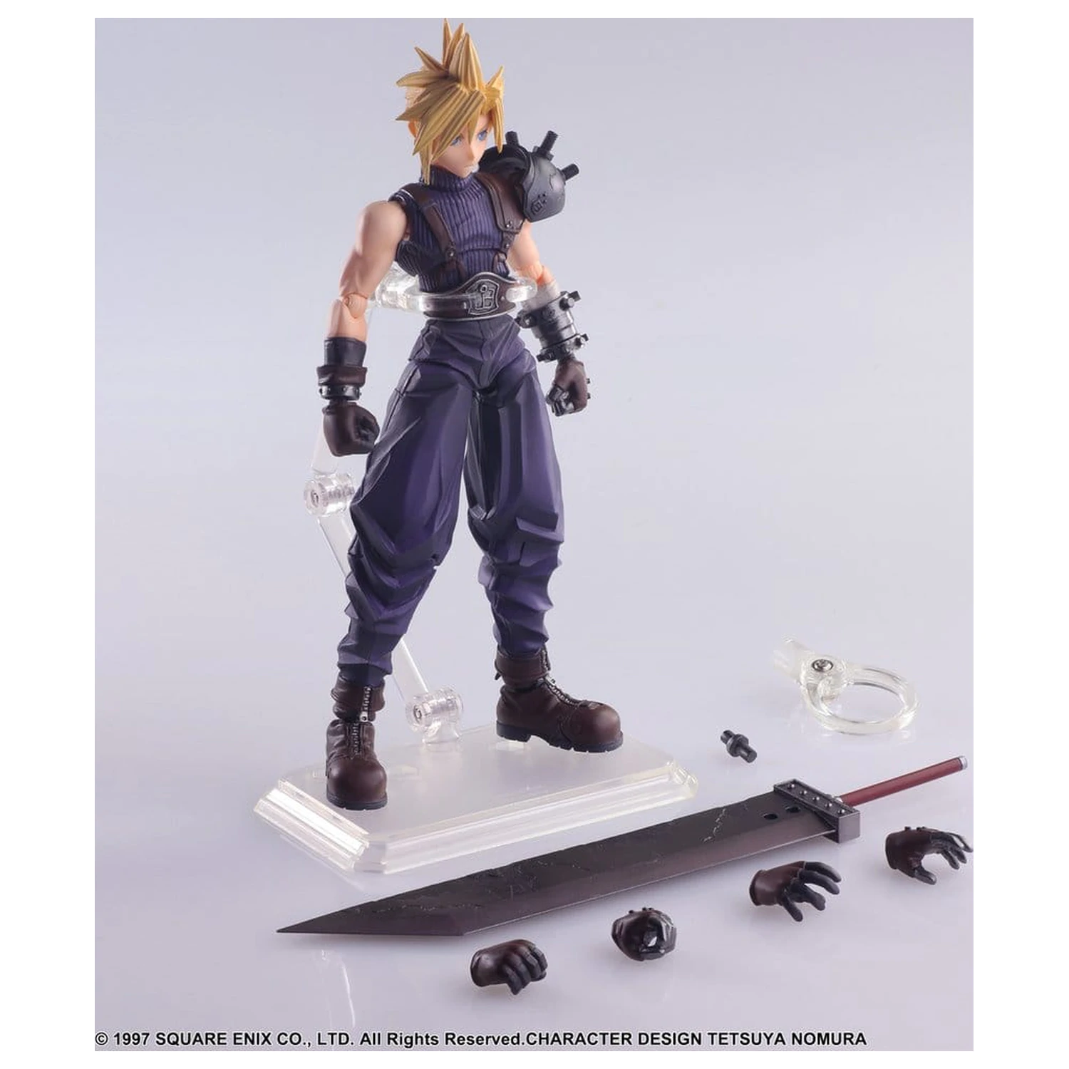 Final Fantasy VII Bring Arts akčná figúrka Cloud Strife Digital Plus Edition 15 cm produktová fotografia