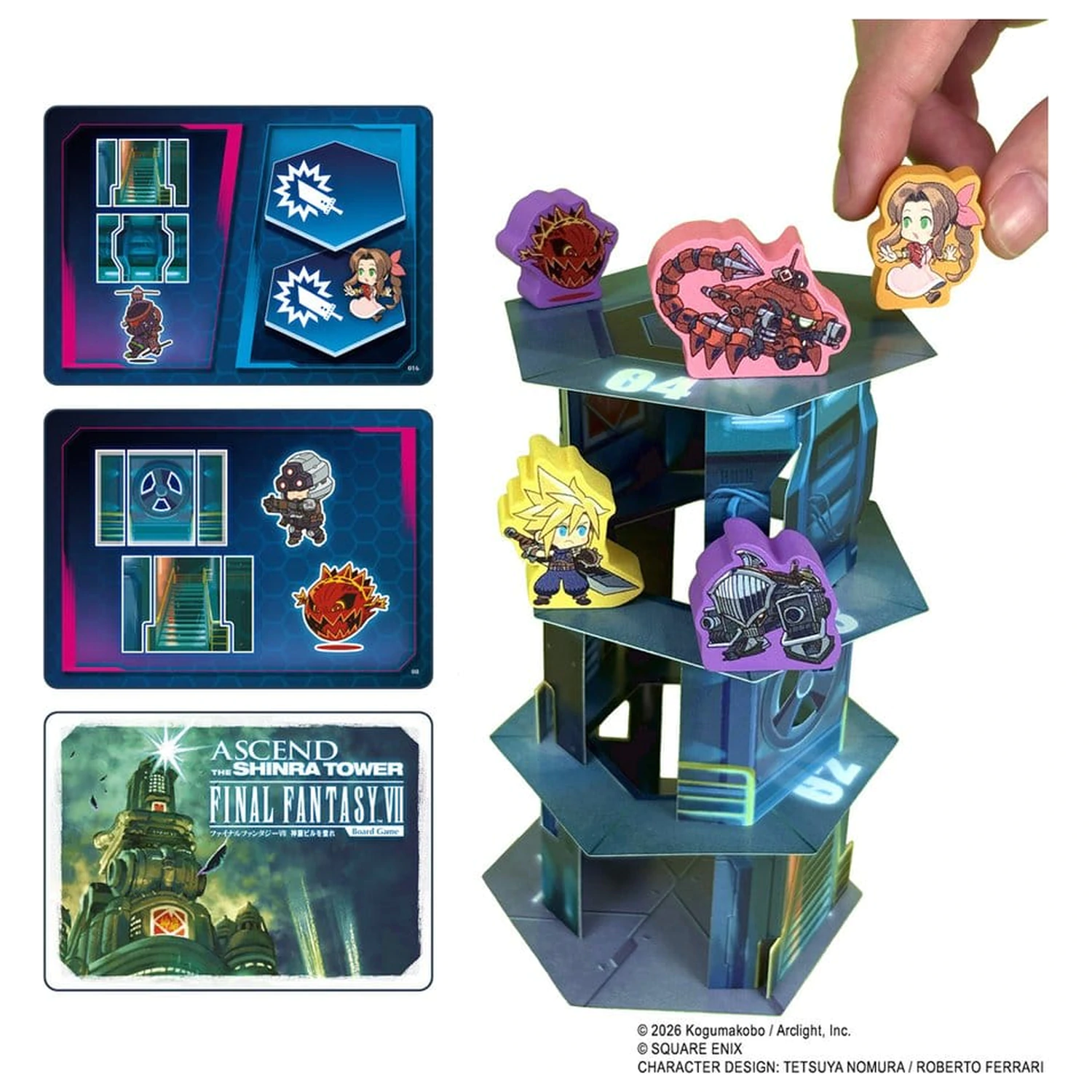 Final Fantasy VII Board Game Ascend The Shinra Tower produktová fotografia