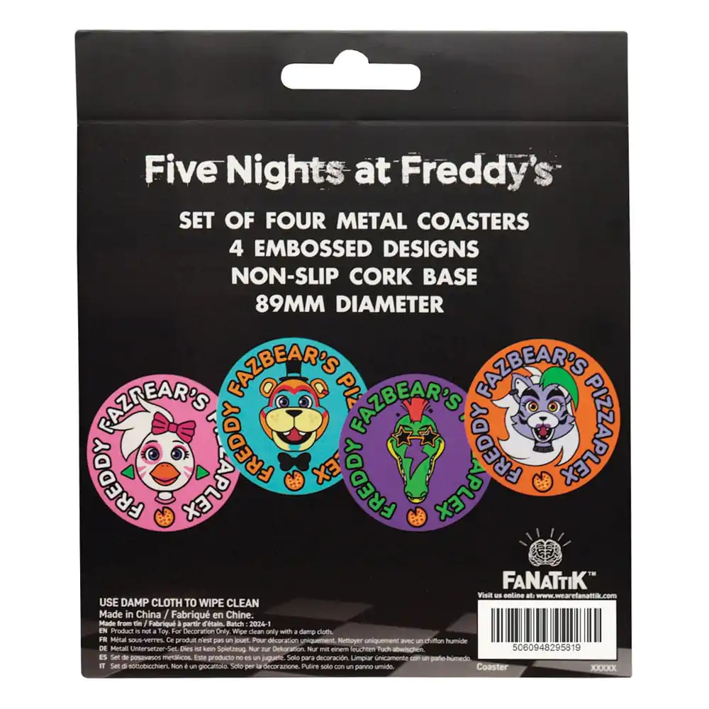 Five Nights at Freddy's Coaster 4-Pack Printed Drinks termékfotó