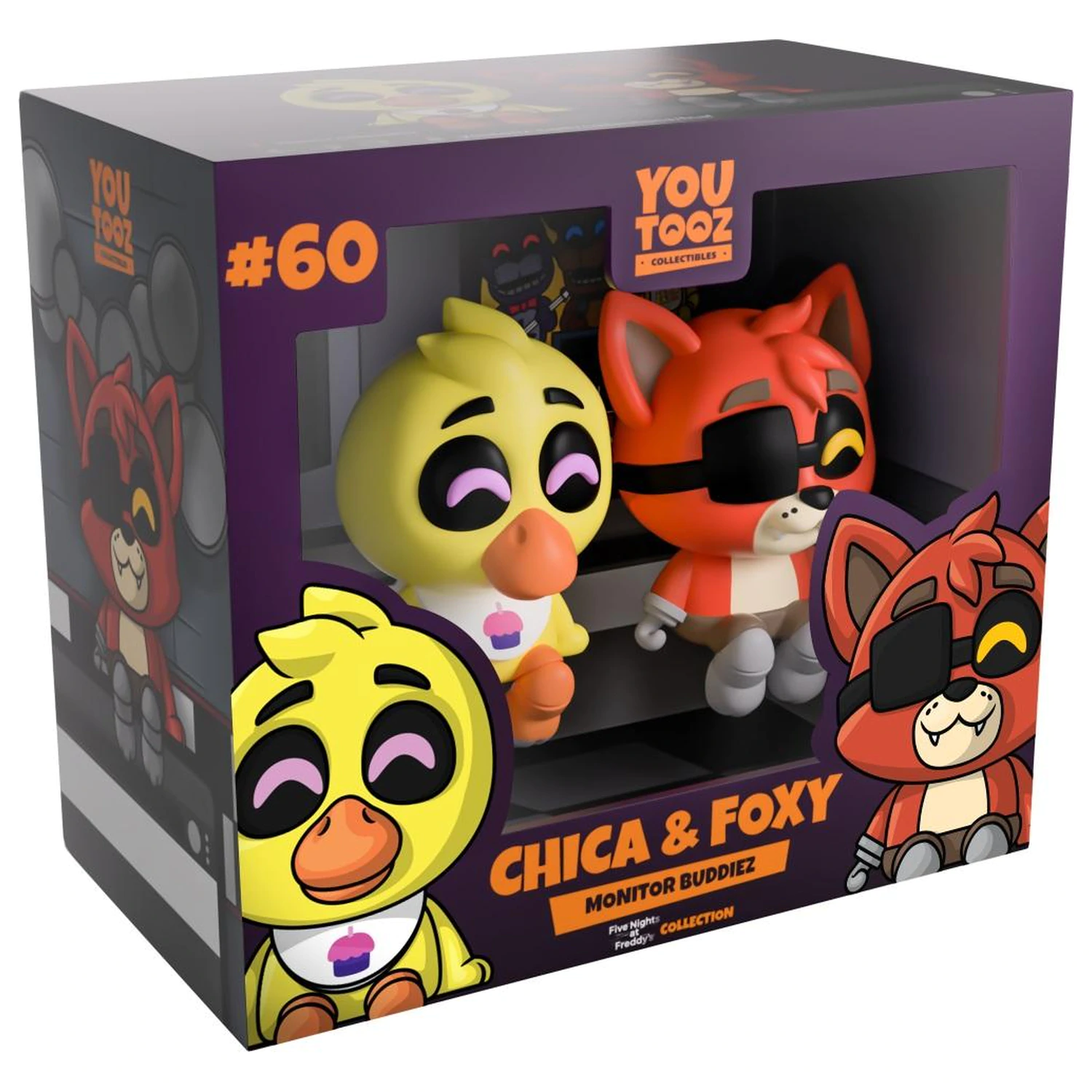 Five Nights at Freddy's Chica & Foxy Monitor Buddiez figúrky 6 cm produktová fotografia
