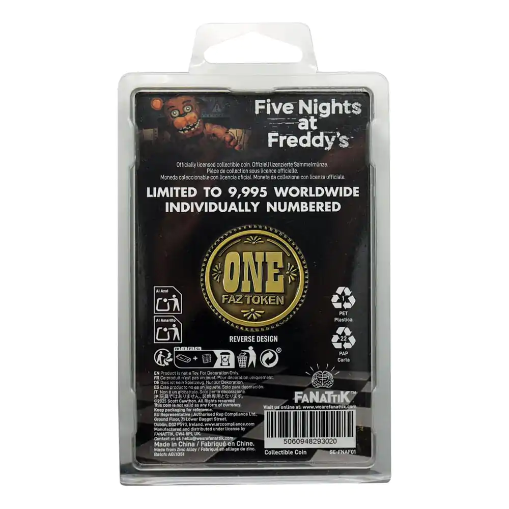 Five Nights at Freddy´s Zberateľská Minca One Faz Token Limited Edition produktová fotografia