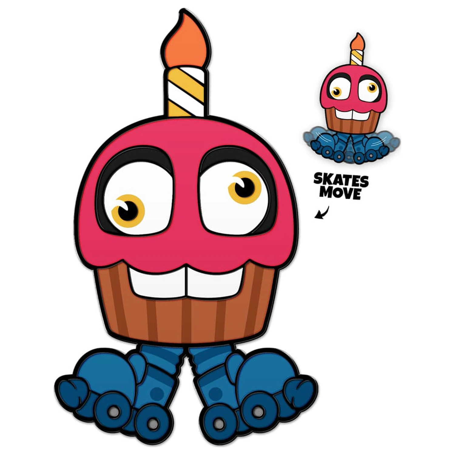 Five Nights at Freddy's odznak do pripnutia Party Mr Cupcake 5 cm produktová fotografia