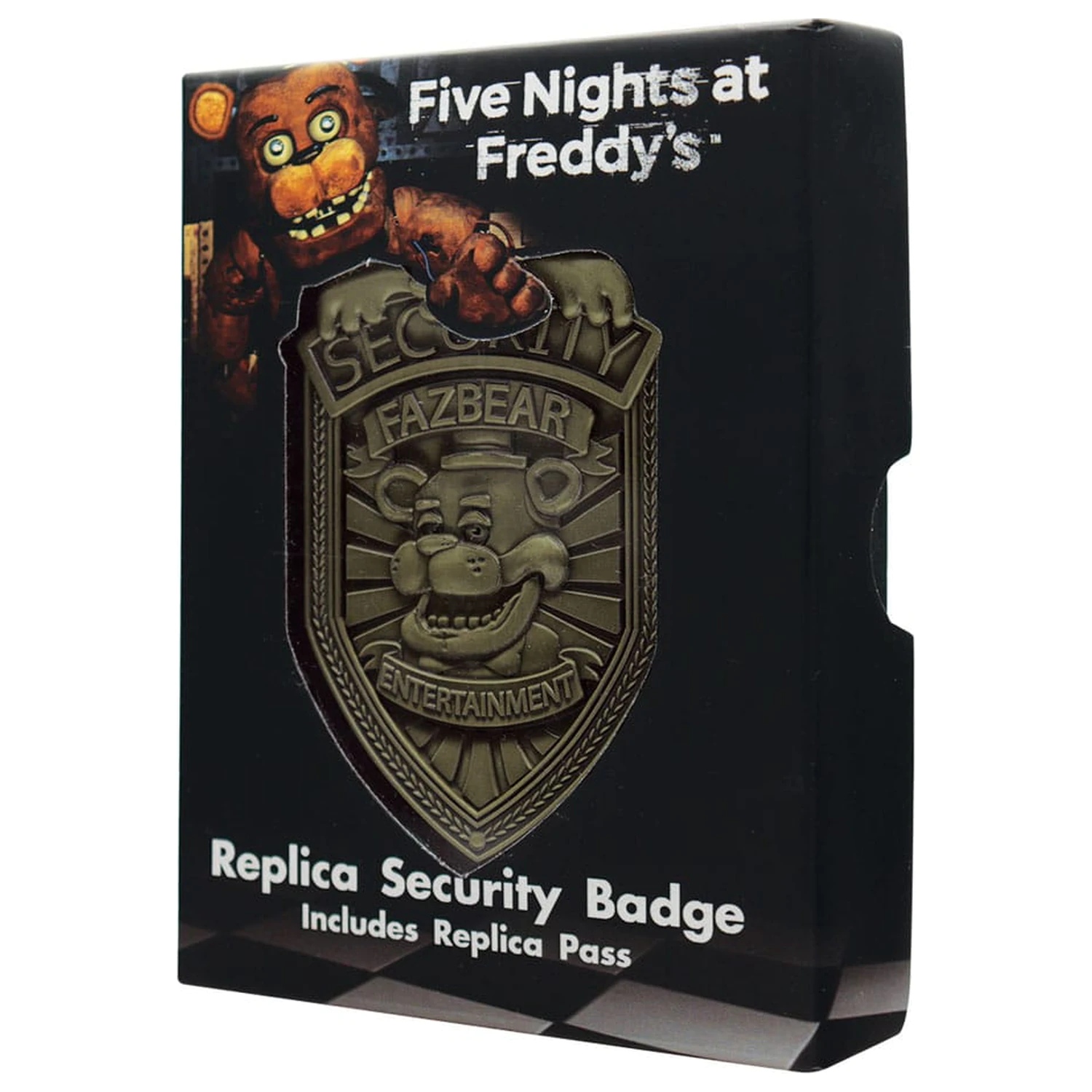 Five Nights at Freddy´s Replika Bezpečnostný odznak Starobronzová edícia produktová fotografia